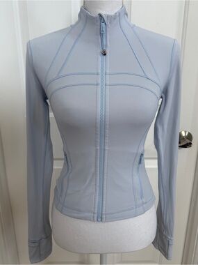 Lululemon Define Cropped Jacket (Nulu) - Windmill Blue